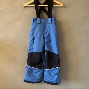 Kids Blue and Black Snow Pants